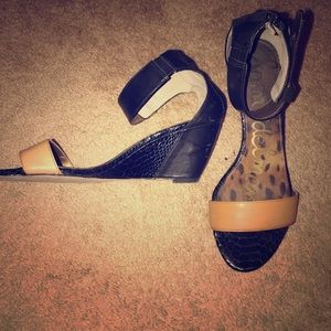 Sam Edelman Two Tone Wedge Sandal